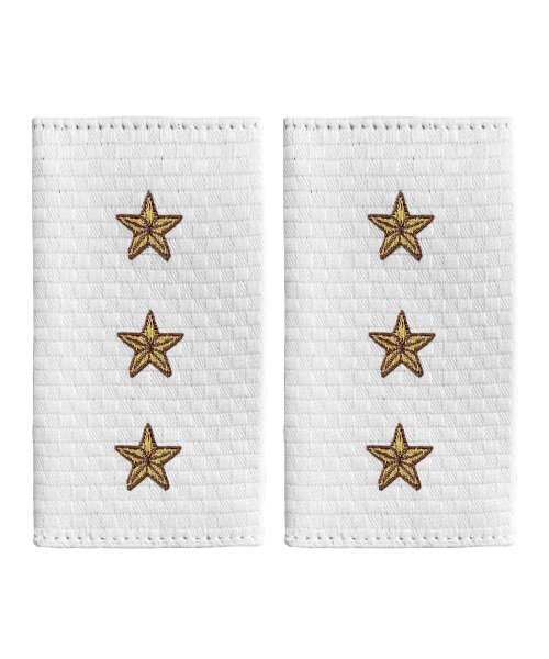 Фальшпогоны жаккардовые полиции белые старший прапорщик