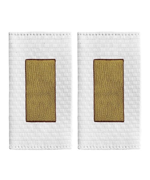 Фальшпогоны жаккардовые полиции белые старшина