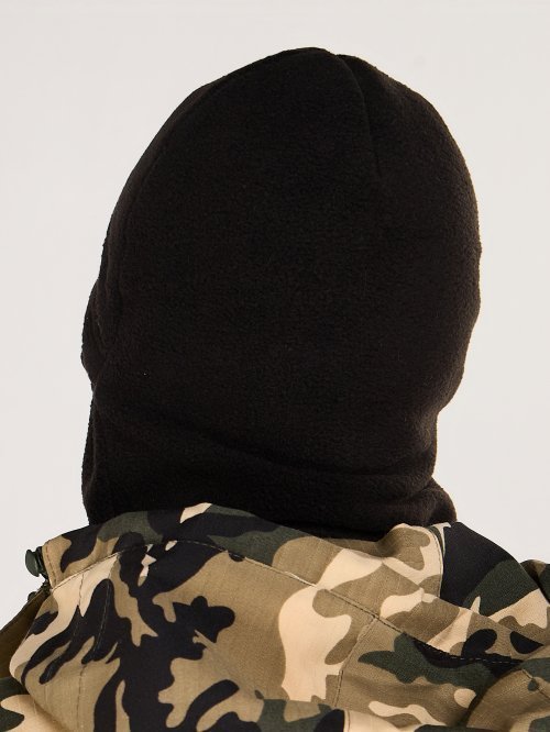 Маска балаклава флисовая черная &mdash; 4