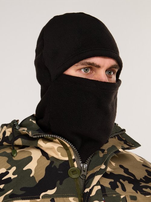 Маска балаклава флисовая черная &mdash; 5