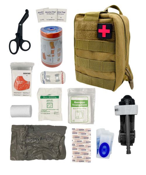 Аптечка тактическая укомплектованная песочная &mdash; 3