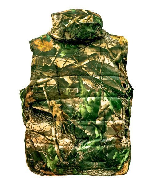 Жилет лес зеленый на синтепоне с флисом &mdash; 2