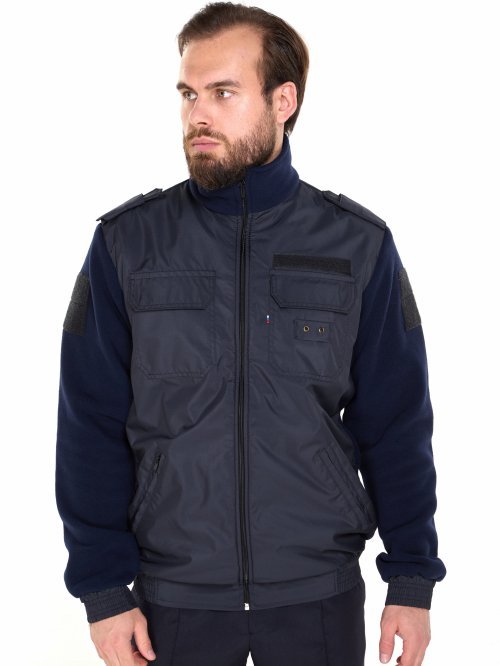 Куртка флисовая синяя