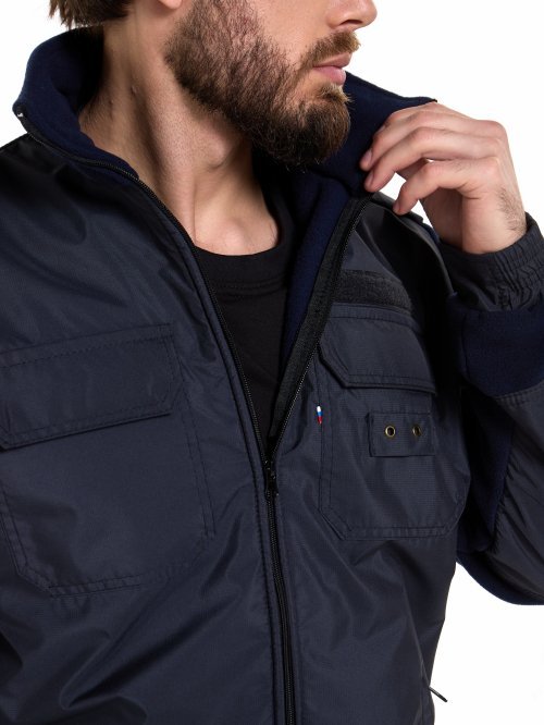 Куртка флисовая синяя &mdash; 3