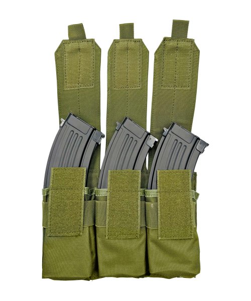 Подсумок оливковый для трех магазинов АК &mdash; 3