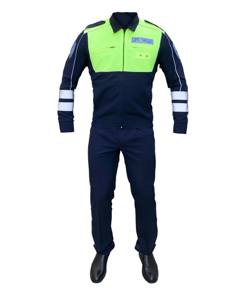 Костюм ДПС габардин с желтой вставкой