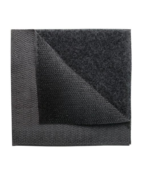 Лента липучая для шеврона квадратная черная