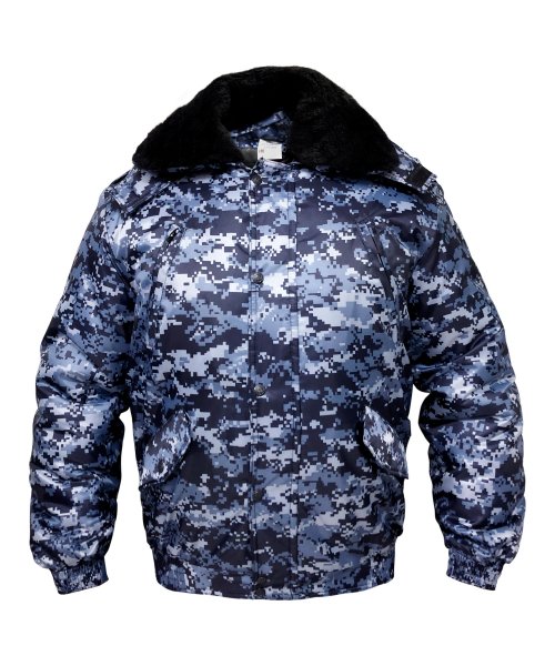 Куртка охрана цифра синяя