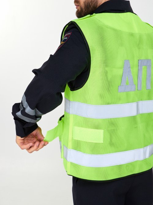 Жилет сигнальный ДПС сетка нового образца &mdash; 4