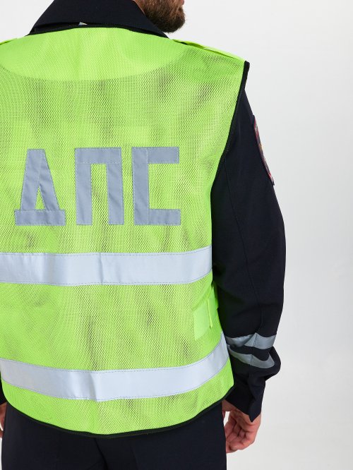 Жилет сигнальный ДПС сетка нового образца &mdash; 5