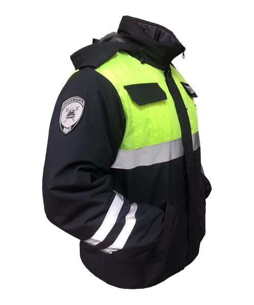 Ветровка ДПС синтепон желтая вставка СЕРЕБРО &mdash; 4