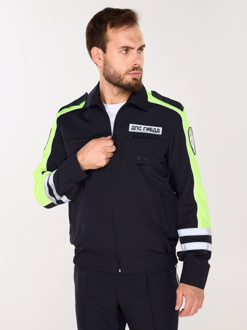 Костюм ГИБДД ДПС габардин с желтой вставкой нового образа &mdash; 3