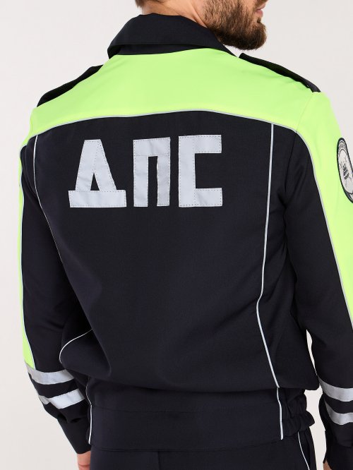 Костюм ГИБДД ДПС габардин с желтой вставкой нового образа &mdash; 7