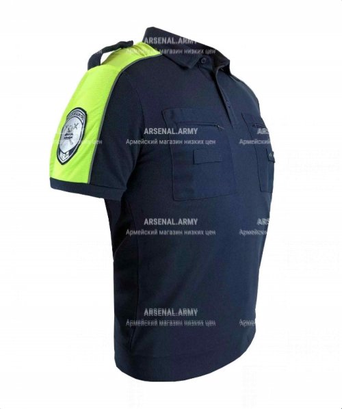 Футболка поло ГИБДД ДПС желтая вставка (Уценка) &mdash; 4