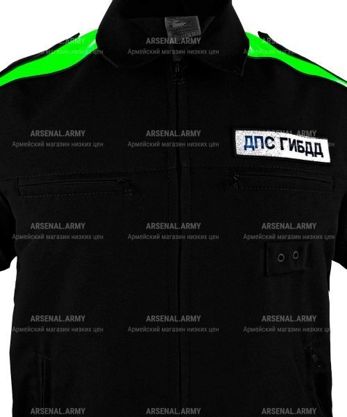 Куртка ГИБДД ДПС габардин с желтой вставкой нового образа (уценка) &mdash; 2
