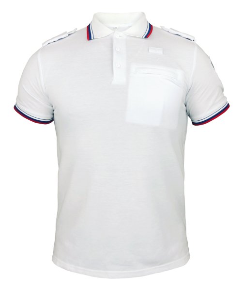 Футболка поло полиции белая &mdash; 1