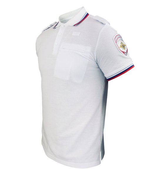 Футболка поло полиции белая &mdash; 3