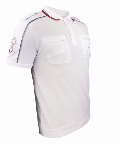 Футболка поло полиции ДПС (белая) &mdash; 3