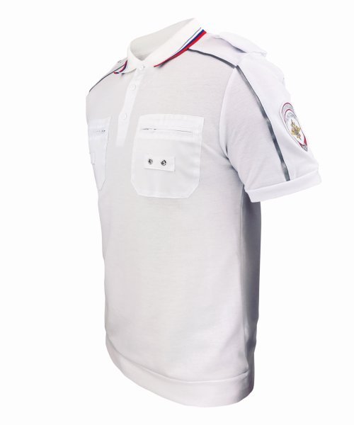 Футболка поло полиции ДПС (белая) &mdash; 4