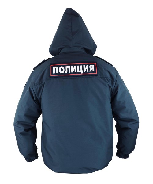 Ветровка полиции синтепон нового образца с шевронами &mdash; 4