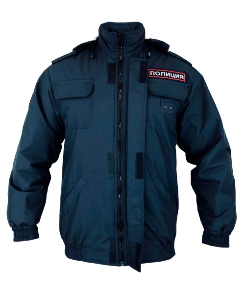 Ветровка полиции синтепон нового образца с шевронами &mdash; 5