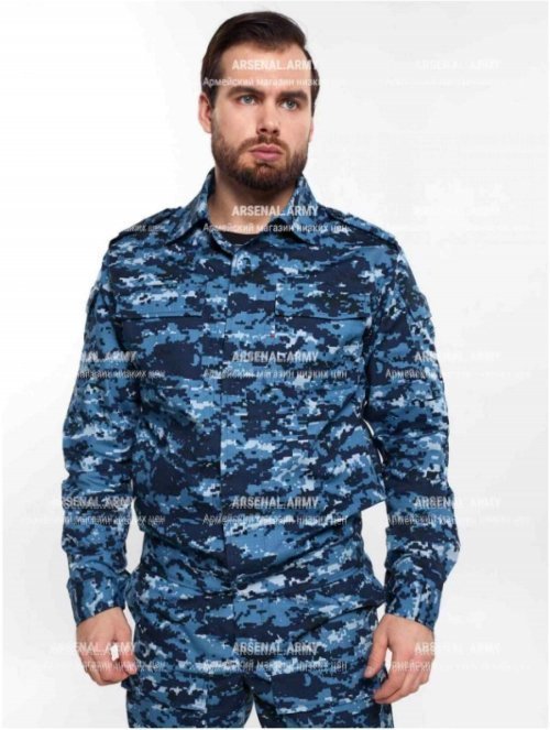 Куртка спецназ цифра синяя рипстоп (уценка)