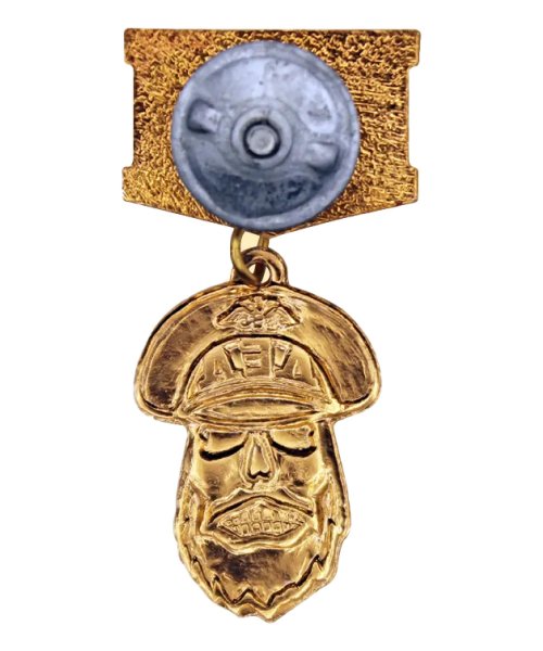 Значок металлический "Дед, дембель неотвратим" черный &mdash; 2