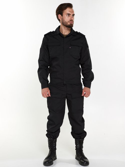 Костюм спецназ черный рипстоп