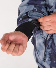 Превью Куртка мох синяя с подстежкой — 15