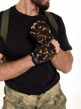 Перчатки 5.11 беспалые КМФ