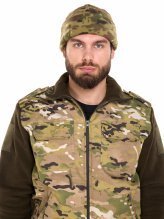 Шапка мультикам флисовая с подворотом — 1