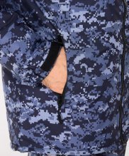 Превью Куртка Росгвардия точка синяя с подстежкой — 13