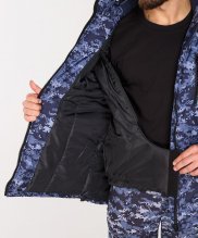 Превью Куртка Росгвардия точка синяя с подстежкой — 16