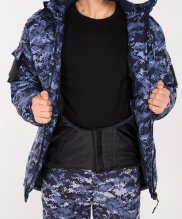 Превью Куртка Росгвардия точка синяя с подстежкой — 17