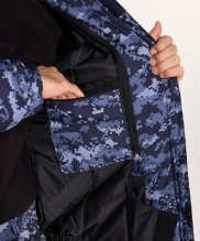 Превью Куртка Росгвардия точка синяя с подстежкой — 18