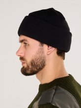 Шапка трикотажная черная — 3