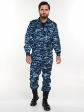 Костюм охранника цифра синяя рипстоп — 1