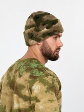 Шапка Мох Флисовая с подворотом — 2