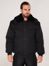 Куртка зимняя черная дюспо короткая &mdash; 1