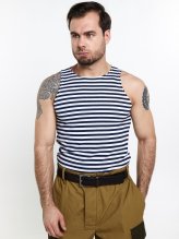 Майка-тельняшка темно-синяя ВМФ