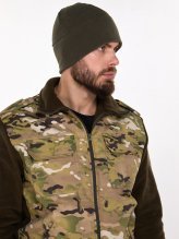 Шапка Garsing оливковая флисовая — 3