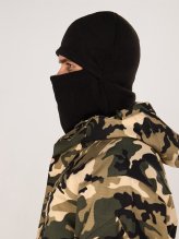 Превью Маска балаклава флисовая черная — 3