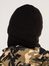 Превью Маска балаклава флисовая черная — 4