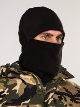 Превью Маска балаклава флисовая черная — 5