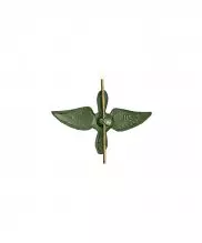 Эмблема ВВС металлическая зеленая