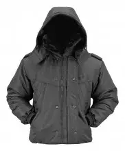 Куртка зимняя черная дюспо короткая — 3