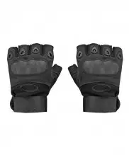Перчатки беспалые защитные черные