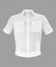 Превью Рубашка полиции мужская белая (короткий рукав) — 1