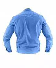 Рубашка охрана синяя длинный рукав — 2