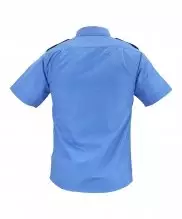 Рубашка охрана синяя короткий рукав